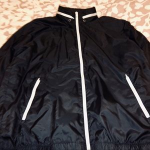Champion Men’s Black Windbreaker Jacket Size XL
